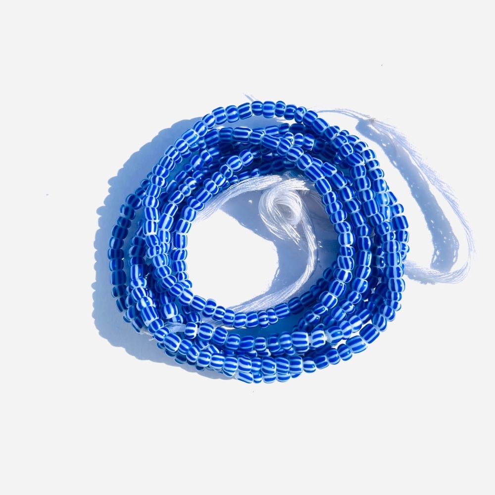 Large 43 inch African Waist Beads Opaque Seed bead
